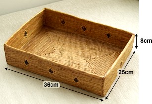タオル用スクエアボックス アタ アジアン雑貨 バリ おしゃれ リゾート かご アタ製品 バリ島 バリ雑貨 バリ風 インテリア_8