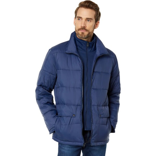 コールハーン メンズ コート アウター Puffer Jacket with Bib Navy｜au PAY マーケット