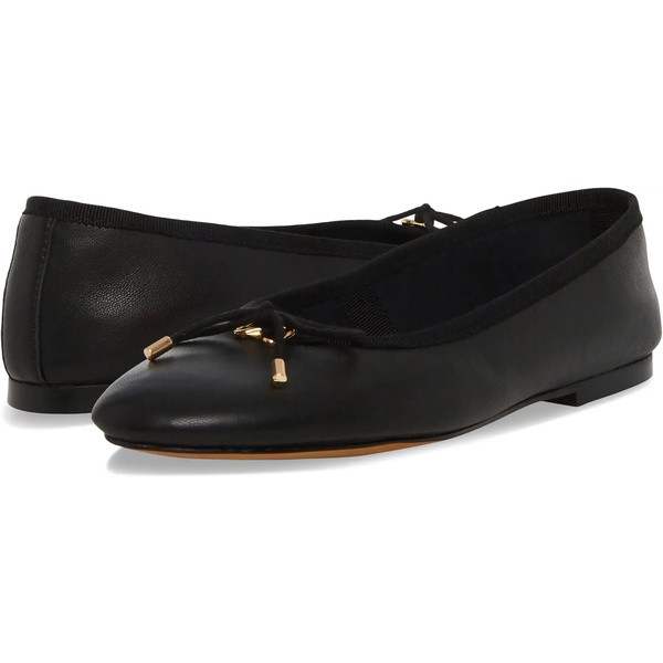 スティーブ マデン レディース サンダル シューズ Blossoms Ballet Flat Black Leather｜au PAY マーケット