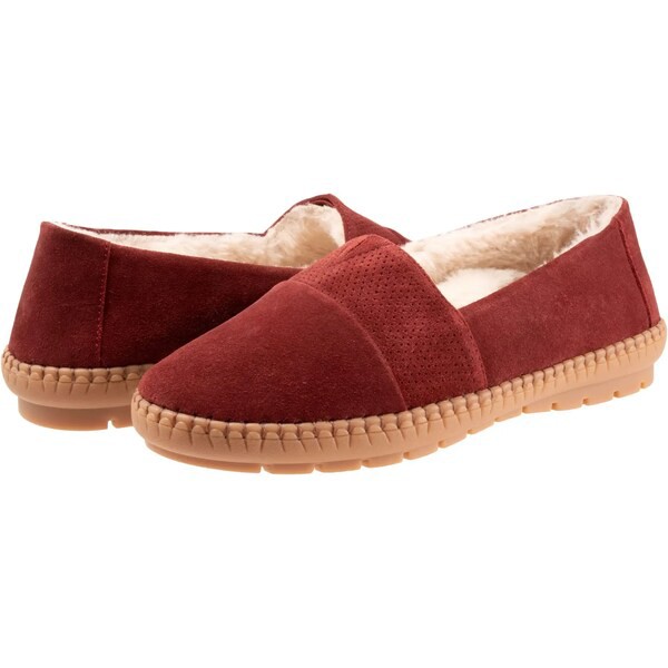 トロッターズ レディース サンダル シューズ Ruby Plush Dark Red Suede｜au PAY マーケット