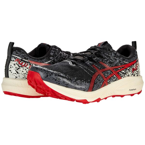 アシックス メンズ スニーカー シューズ Fuji Lite 2 Black Electric Redの通販はau Pay マーケット Asty