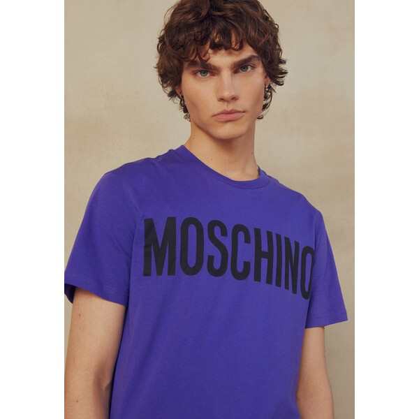モスキーノ メンズ Tシャツ トップス Print T-shirt blue blue
