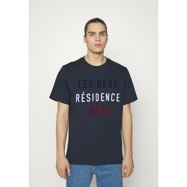 レ ドゥ メンズ Tシャツ トップス RSIDENCE - Print T-shirt - dark