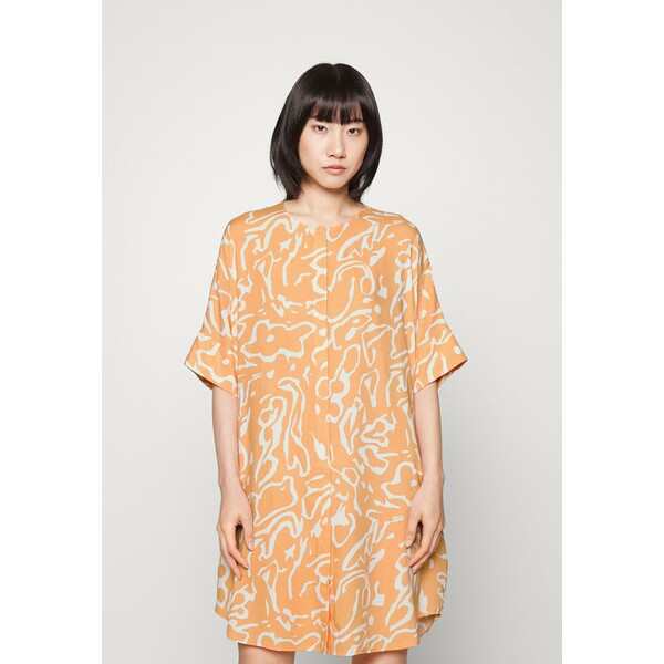 モンキ レディース ワンピース トップス Shirt dress orange light