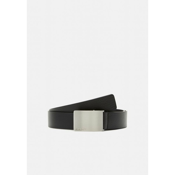 ガント メンズ ベルト アクセサリー PLAQUE BUCKLE BELT Belt black black