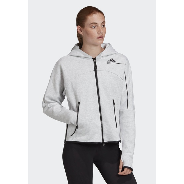 アディダス レディース パーカー スウェットシャツ アウター Adidas Z N E Hoodie Zip Up Hoodie Grey Greyの通販はau Pay マーケット Asty