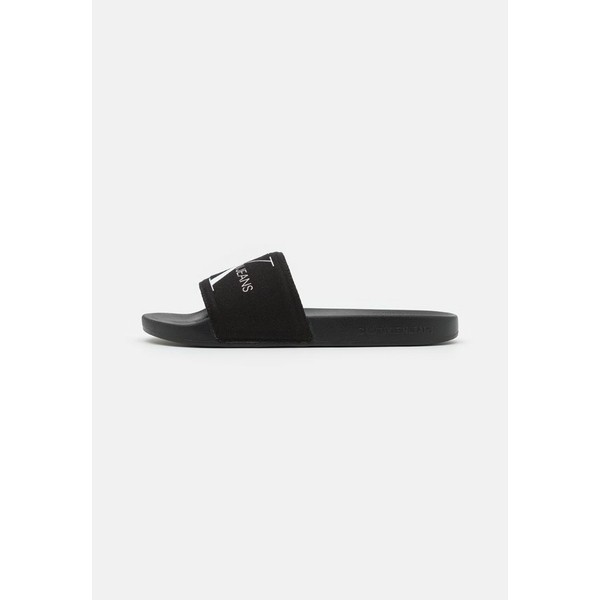 カルバンクライン メンズ サンダル シューズ SLIDE MONOGRAM  - Mules - black blackの通販は 14,045円