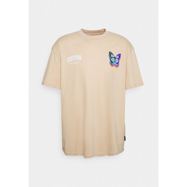 ユアターン メンズ Tシャツ トップス UNISEX - Print T-shirt - tan