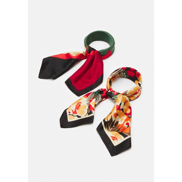 ジン レディース マフラー ストール スカーフ アクセサリー 2 Pack Scarf Multi Coloured Red Orange Multi Coloured Red Orangeの通販はau Pay マーケット Asty