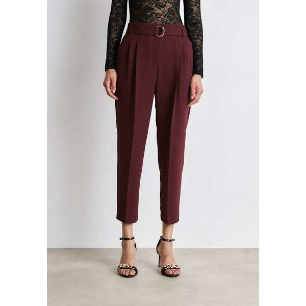 ボス レディース カジュアルパンツ ボトムス TAPIAH SMART TROUSERS WITH BELT - Trousers - open red open red/redの通販は