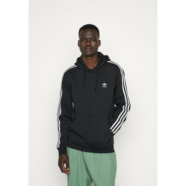 アディダスオリジナルス メンズ パーカー・スウェットシャツ アウター 3-STRIPES - Hoodie - black blackの通販は