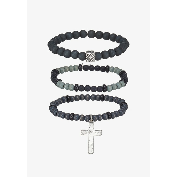 アイコンブランド メンズ ブレスレット バングル アンクレット アクセサリー Parthian Bracelet 3 Pack Bracelet Silver Coloured の通販はau Pay マーケット Asty