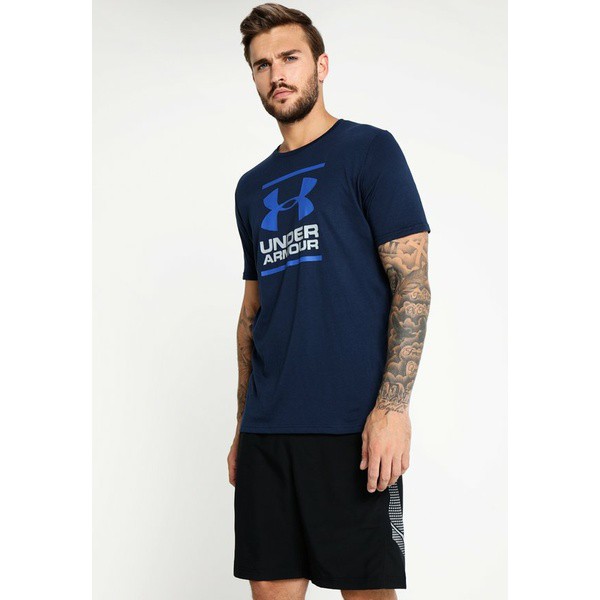 アンダーアーマー メンズ シャツ トップス FOUNDATION SS - Print T-shirt - academy/steel/royal academy/steel/royal/greyの通販は 13,480円