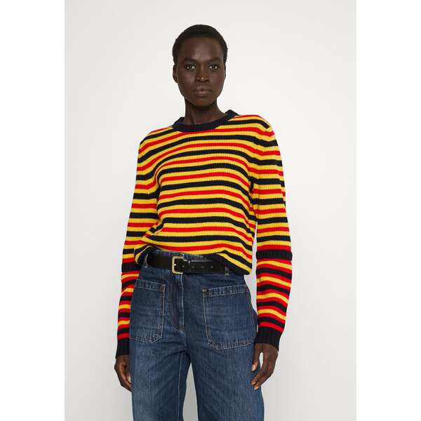 ヴィクトリア ベッカム レディース パーカー・スウェットシャツ アウター ALL OVER STRIPE CREWNECK JUMPER - Jumper - navy/ink multi n|au PAY マーケット