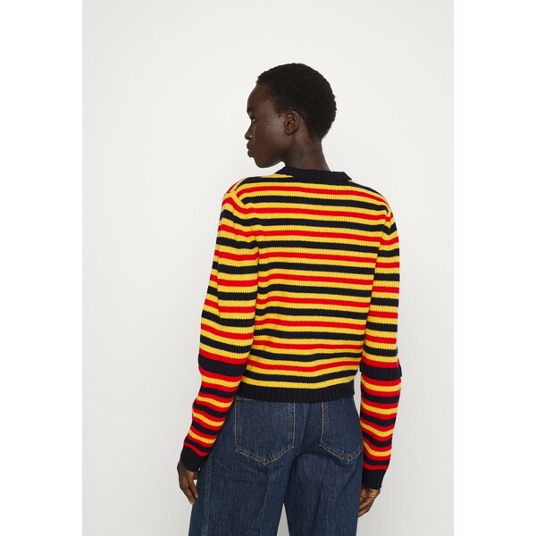 ヴィクトリア ベッカム レディース パーカー・スウェットシャツ アウター ALL OVER STRIPE CREWNECK JUMPER - Jumper - navy/ink multi n|au PAY マーケット
