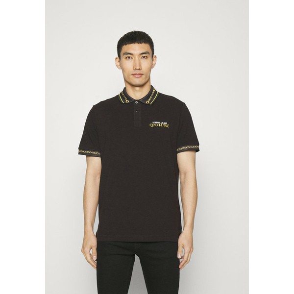 ベルサーチ メンズ Tシャツ トップス LOGO CHAIN Polo shirt black