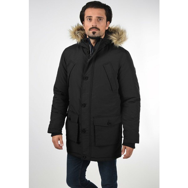 ソリッド メンズ コート アウター SDFRIGO Winter coat black black