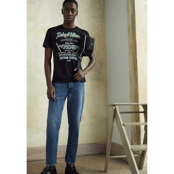 ザディグ エ ヴォルテール メンズ Tシャツ トップス Ted Concert Guitare Print T Shirt Noir Noirの通販はau Pay マーケット Asty