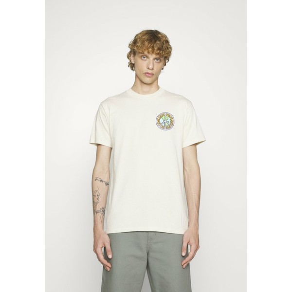 オベイ メンズ Tシャツ トップス ONE TWO - Print T-shirt - cream