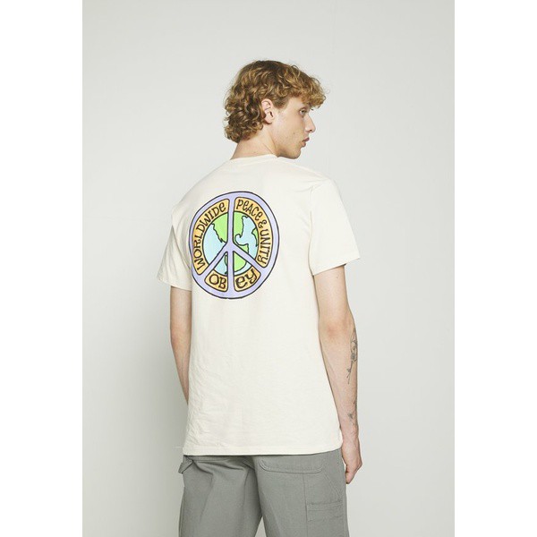 オベイ メンズ Tシャツ トップス ONE TWO - Print T-shirt - cream