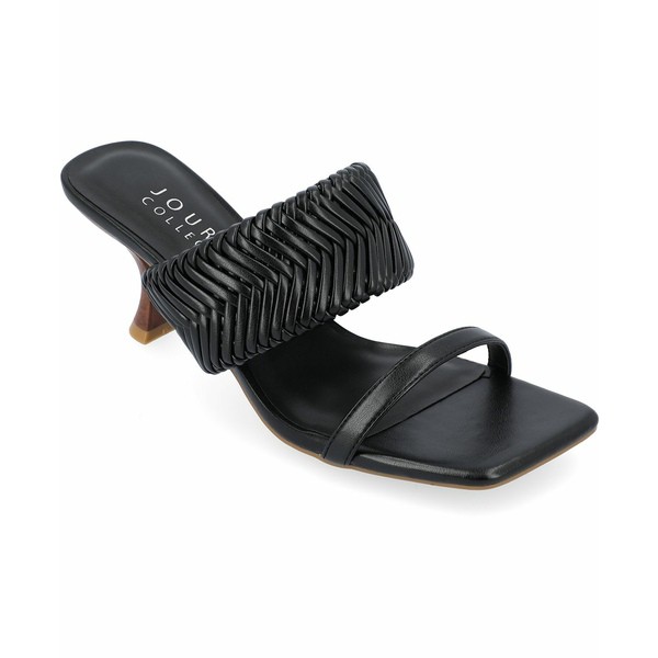 ジャーニーコレクション レディース サンダル シューズ Women's Monyka Woven Sandals Black｜au PAY マーケット