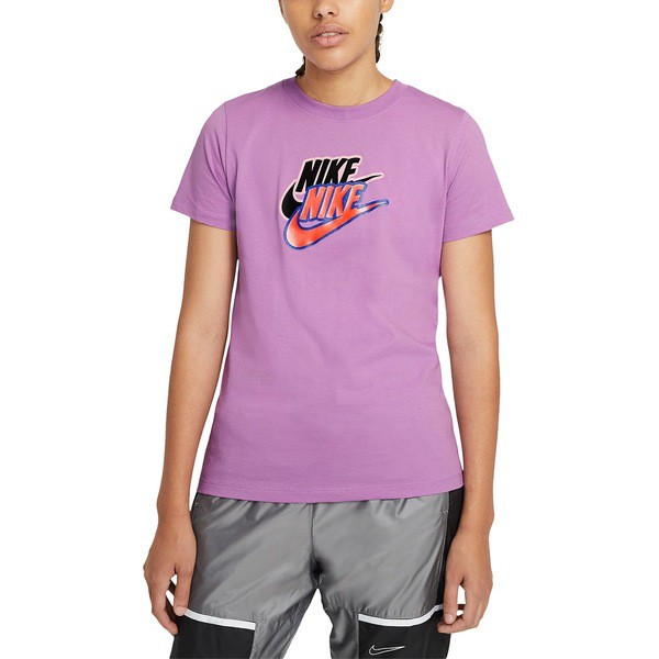 ナイキ レディース Tシャツ トップス Women S Sportswear Cotton Logo T Shirt Violet Shockの通販はau Pay マーケット Asty