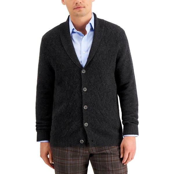 タッソエルバ メンズ ニット セーター アウター Men S Cashmere Cardigan Charcoalの通販はau Pay マーケット Asty
