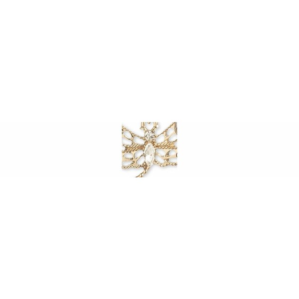 マルケッサ レディース ネックレス・チョーカー・ペンダントトップ アクセサリー Gold-Tone Crystal Dragonfly Pendant  Necklace, 16