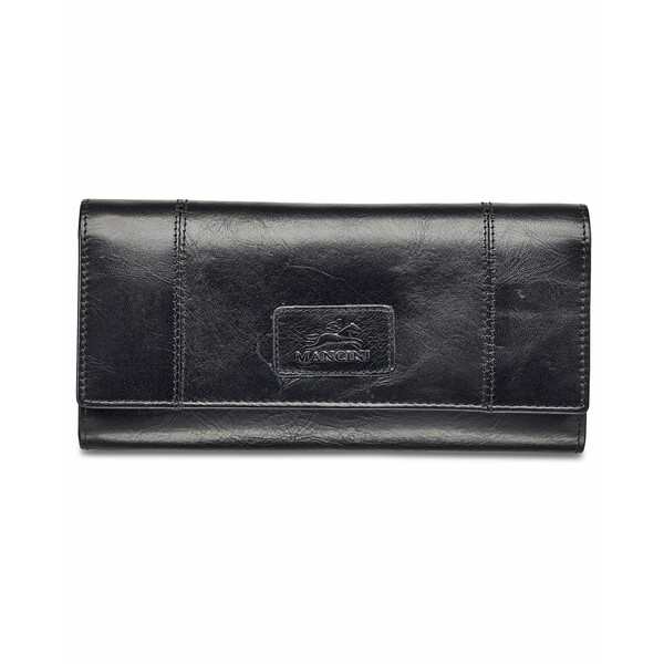 マンシーニ レディース 財布 アクセサリー Casablanca Collection RFID Secure Ladies Trifold Wing  Wallet Black｜au PAY マーケット