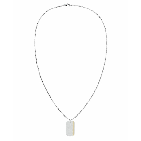 カルバンクライン メンズ ネックレス チョーカー アクセサリー Men S Stainless Steel Gold Tone Necklace Silver Toneの通販はau Pay マーケット Asty