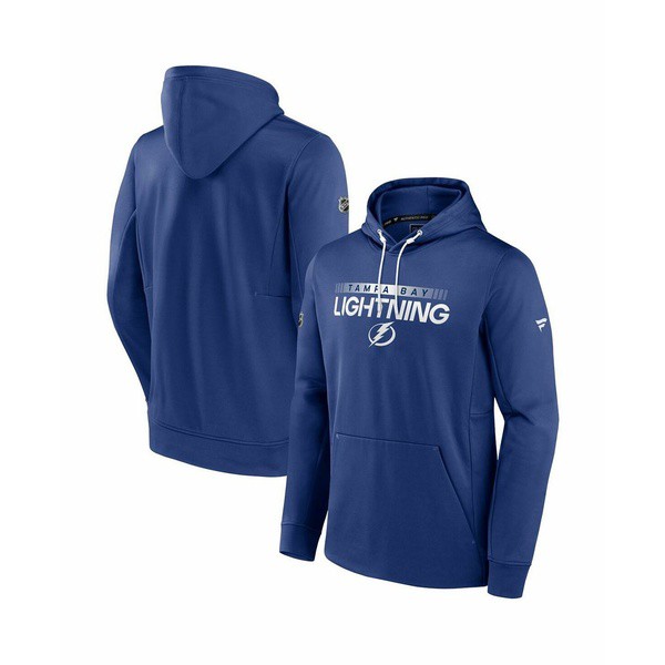 ファナティクス メンズ パーカー・スウェットシャツ アウター Men's Branded Blue Tampa Bay Lightning  Authentic Pro Rink Pullover Hoo｜au PAY マーケット