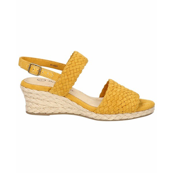 ベラヴィータ レディース サンダル シューズ Women's Mariella Espadrille Wedge Sandals Mustard  Suede｜au PAY マーケット