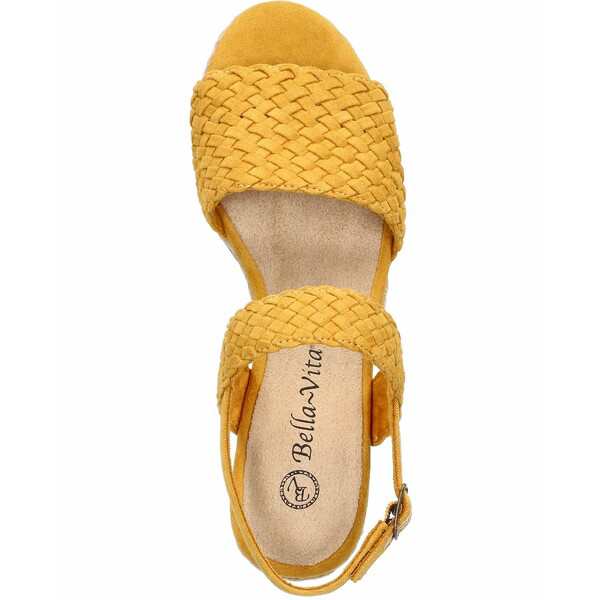 ベラヴィータ レディース サンダル シューズ Women's Mariella Espadrille Wedge Sandals Mustard  Suede｜au PAY マーケット