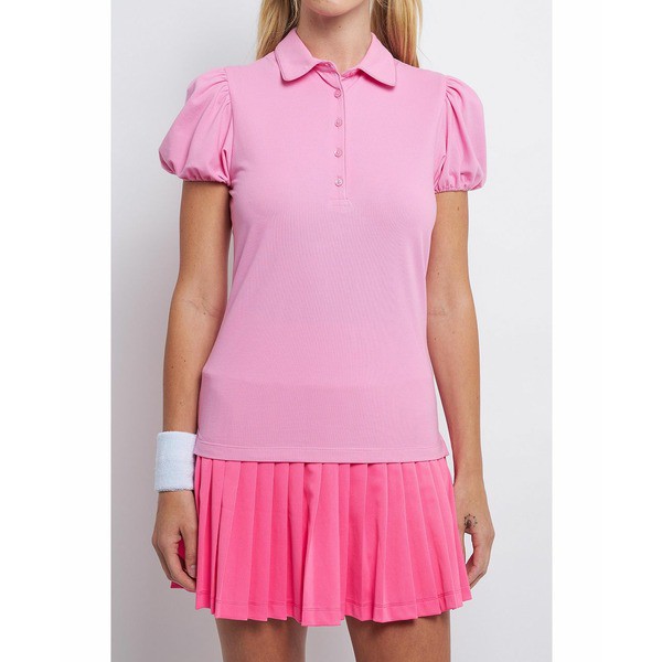 イングリッシュファクトリー レディース カットソー トップス Women's Puff Sleeve Jersey Top Pink｜au PAY  マーケット