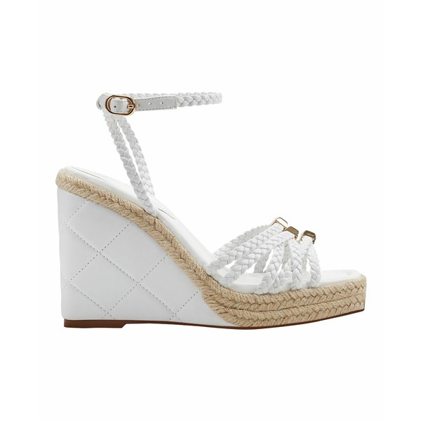 マークフィッシャー レディース サンダル シューズ Women's Hayla Square Toe Wedge Dress Sandals  White｜au PAY マーケット