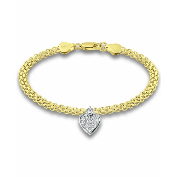特別プライス ジャニ ベルニーニ ブレスレット・バングル・アンクレット アクセサリー レディース Cubic Zirconia Heart Bismark Chain Bracelet, Created for Macy's Yellow | amanfish.com