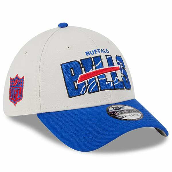 ニューエラ メンズ 帽子 アクセサリー Buffalo Bills New Era 2023 NFL Draft 39THIRTY Flex Hat Stone/Royalの通販は