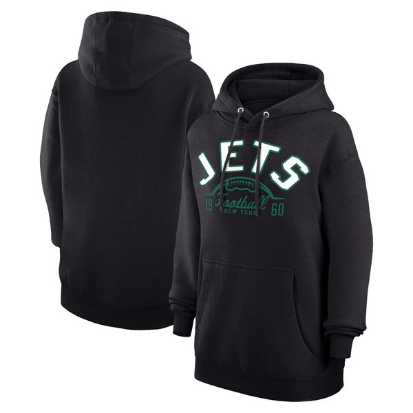 スターター メンズ パーカー・スウェットシャツ アウター New York Jets Starter Half Ball Team Fleece Pullover Hoodie Blackの通販は