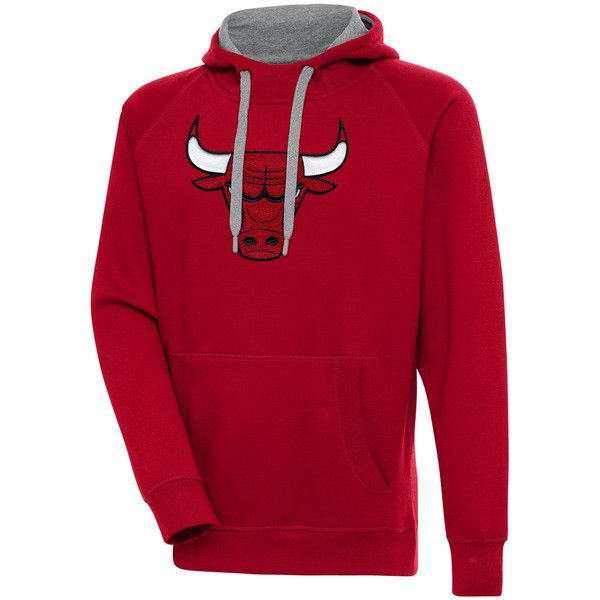 アンティグア メンズ パーカー・スウェットシャツ アウター Chicago Bulls Antigua Victory Pullover Hoodie Redの通販はパーカー