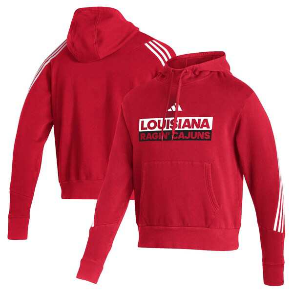アディダス メンズ パーカー・スウェットシャツ アウター Louisiana Ragin' Cajuns adidas Sideline Fashion Pullover Hoodie Cardinalの通販は