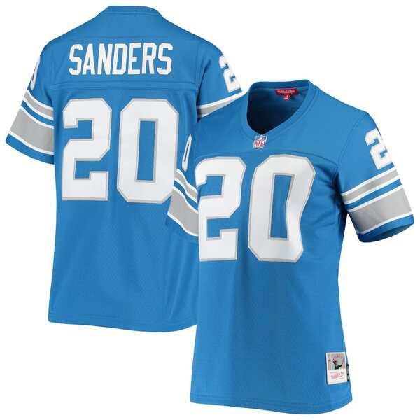 ミッチェルネス レディース Tシャツ トップス Barry Sanders Detroit