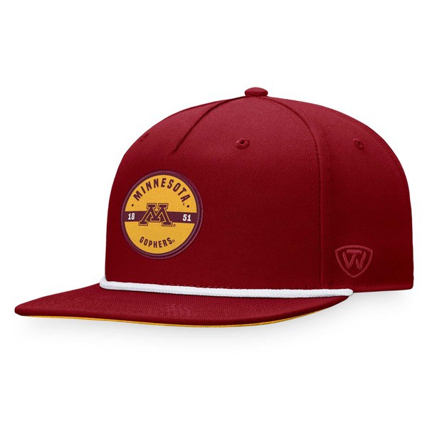 トップ・オブ・ザ・ワールド メンズ 帽子 アクセサリー Minnesota Golden Gophers Top of the World Bank Hat Maroonの通販は