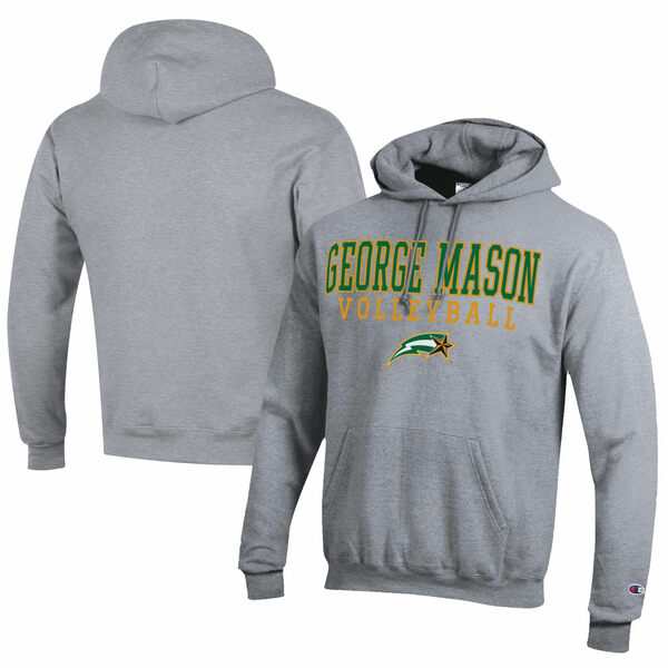 チャンピオン メンズ パーカー・スウェットシャツ アウター George Mason Patriots Champion Stacked Logo Volleyball Eco Powerblend Puの通販は