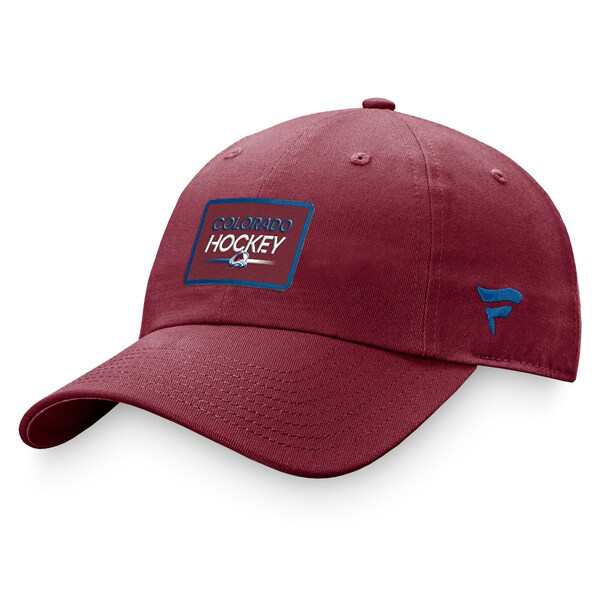 ファナティクス レディース 帽子 アクセサリー Colorado Avalanche Fanatics Branded Women's Authentic Pro Rink Adjustable Hat Burgunの通販は