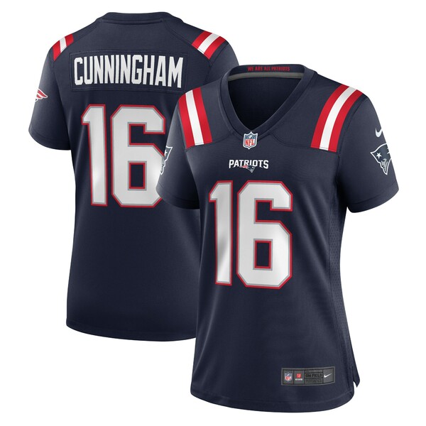 ナイキ レディース Tシャツ トップス Malik Cunningham New England Patriots Nike Women's Team Game Jersey Navyの通販は
