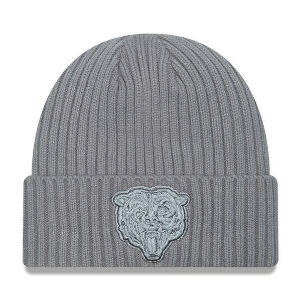ニューエラ メンズ 帽子 アクセサリー Chicago Bears New Era Color Pack Cuffed Knit Hat Grayの通販は