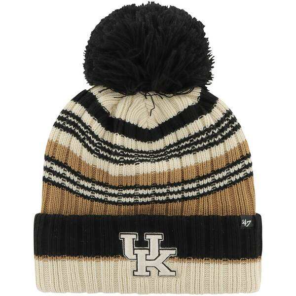 フォーティーセブン レディース 帽子 アクセサリー Kentucky Wildcats '47 Women's Barista Cuffed Knit Hat with Pom Khakiの通販は