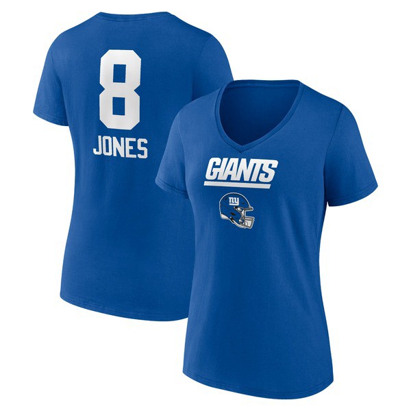 ファナティクス レディース Tシャツ トップス Daniel Jones New York Giants Fanatics Branded  Women's Team Wordmark Player Name & Num｜au PAY マーケット