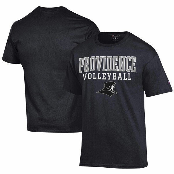 チャンピオン メンズ Tシャツ トップス Providence Friars Champion Icon Logo Volleyball Jersey TShirt Blackの通販は