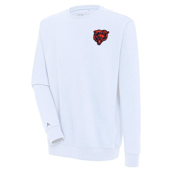 アンティグア メンズ パーカー・スウェットシャツ アウター Chicago Bears Antigua Victory Pullover Sweatshirt Whiteの通販は